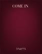 Come in TTB choral sheet music cover